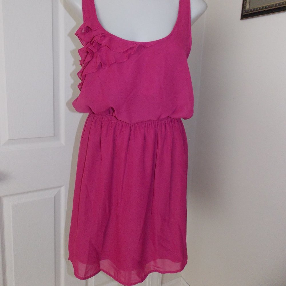 Eyelash sleeveless lined dress size L